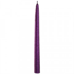 Sviečka DRAPANA fialová 25 cm