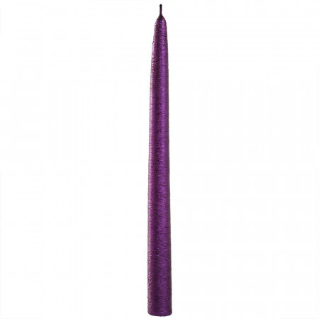 Sviečka DRAPANA fialová 25 cm
