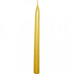 CANDLE CHIC Sviečka DRAPANA žltá krémová 25 cm
